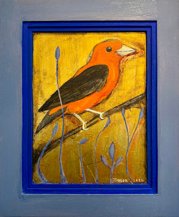 Bird-Scarlet Tanager by Jennifer Taylor