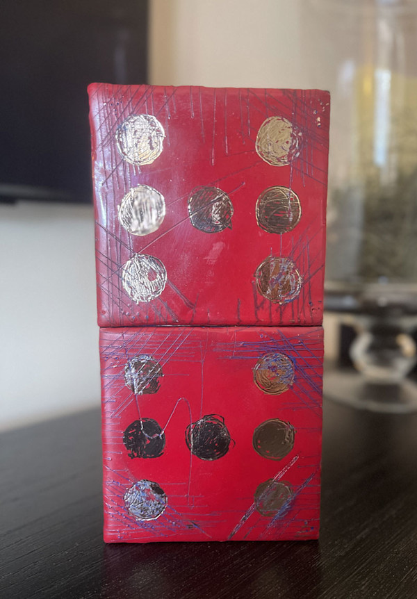 Paradise - Box Cars - Red by Laura Phillips