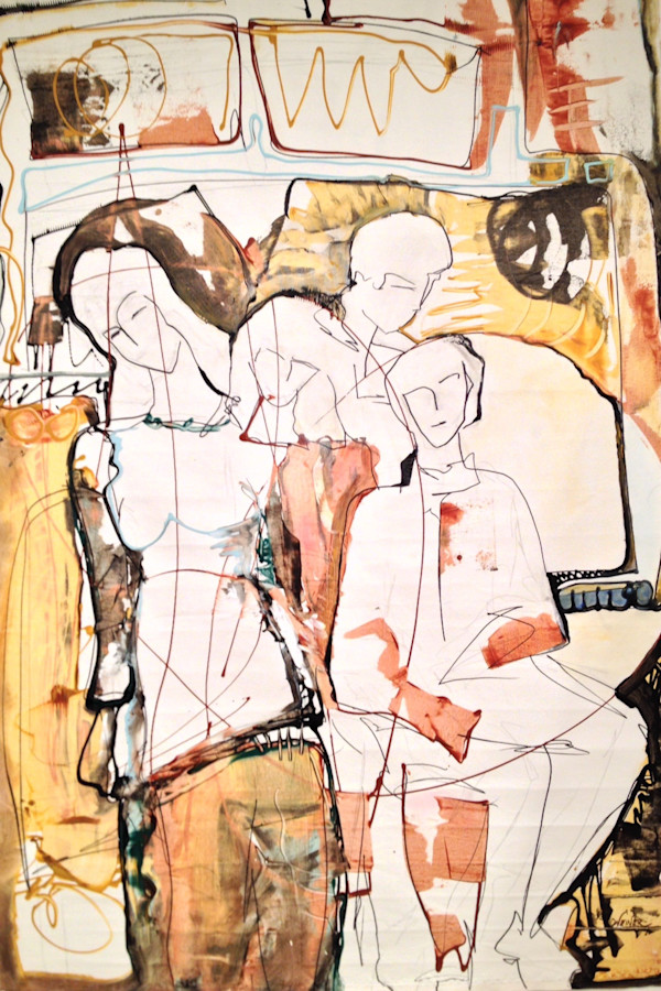 Group_Dynamics_I_300dpi_36W_x_53H_in_Framed_bk5rlu_16 by Elaine Weiner-Reed