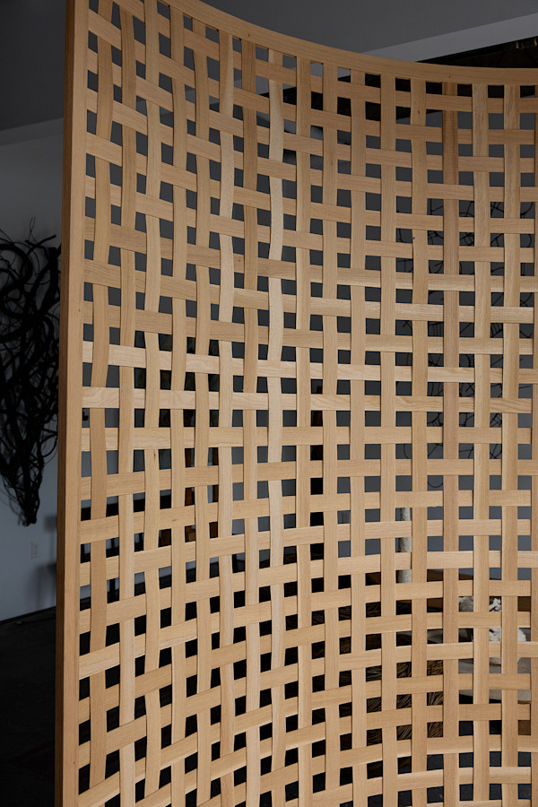 Curved Woven Wall (Room Divider) by Joshua Vogel and Whitney Young, Image 1.