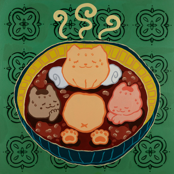 Cat Dumplings In A Soup Sauna by Luca Colunga, Image 1.