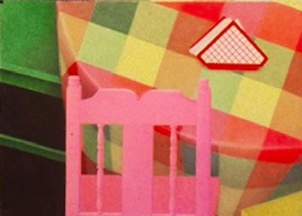 The Honeymooners #16 (detail, pink chair) by Kevin MacDonald, estate