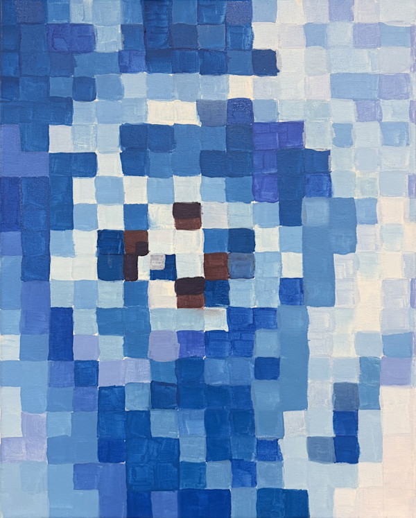 Pixelated eye by Sam Borden, Image 1.