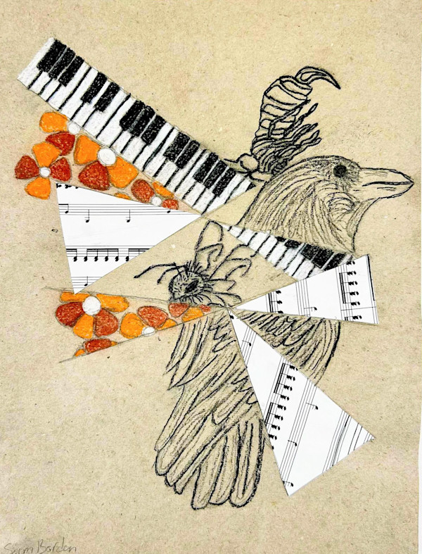 Music, Bee, Flower, Bird by Sam Borden