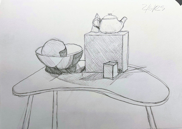 Table with Still Life by Sam Borden