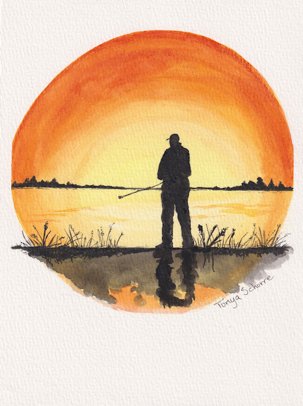 Sunrise Fisherman by Tonya Schorre