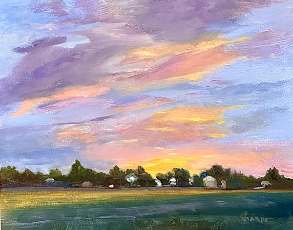 Sunset from the Inlet by Phyllis Sharpe
