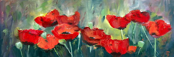 Bunch of Poppies by Phyllis Sharpe
