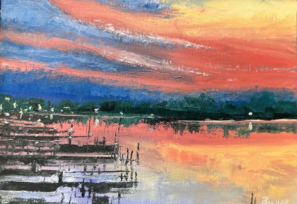 Fishing Docks by Phyllis Sharpe
