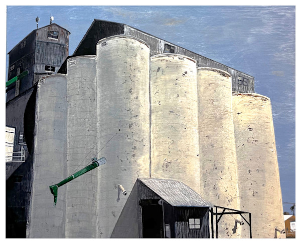 Six Silos —Willows Series, No. 7 by Ema Lahey, Image 2.
