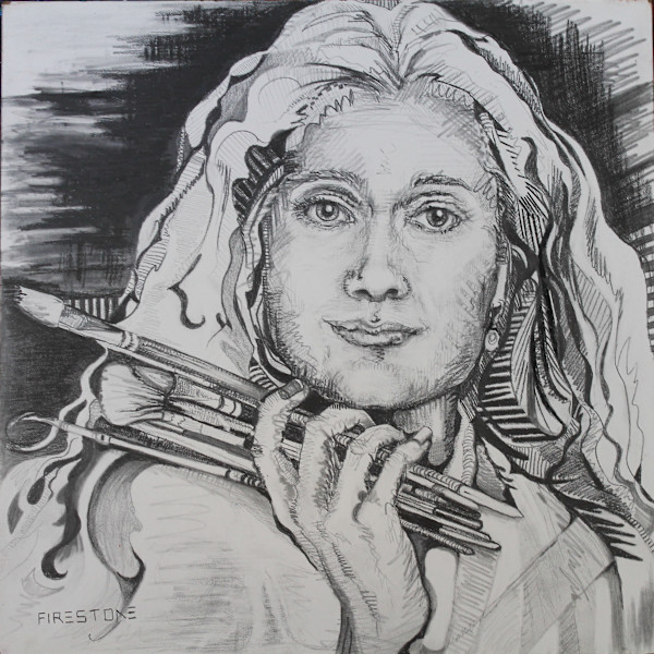 Artist Self Portrait by Robbi Firestone, Image 1.