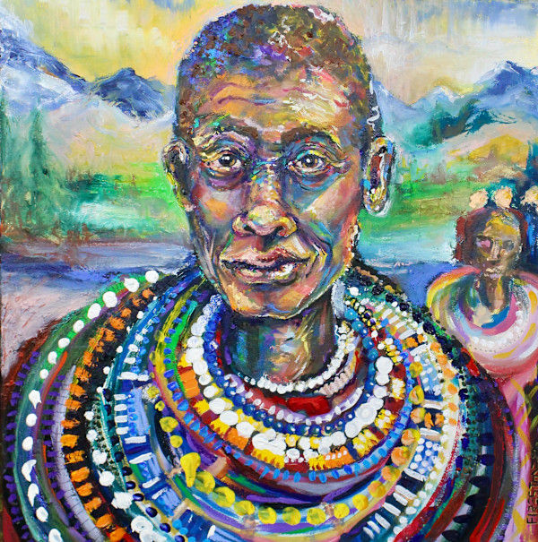 Maasai Kenyan Warrior by Robbi Firestone, Image 1.