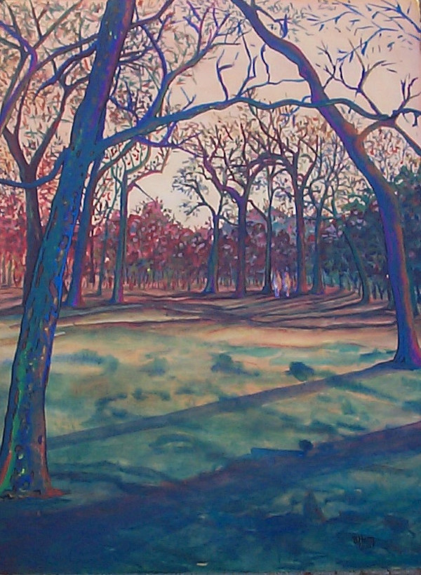 Couple Walking in Trinity Park by Betsy Horn, Image 1.