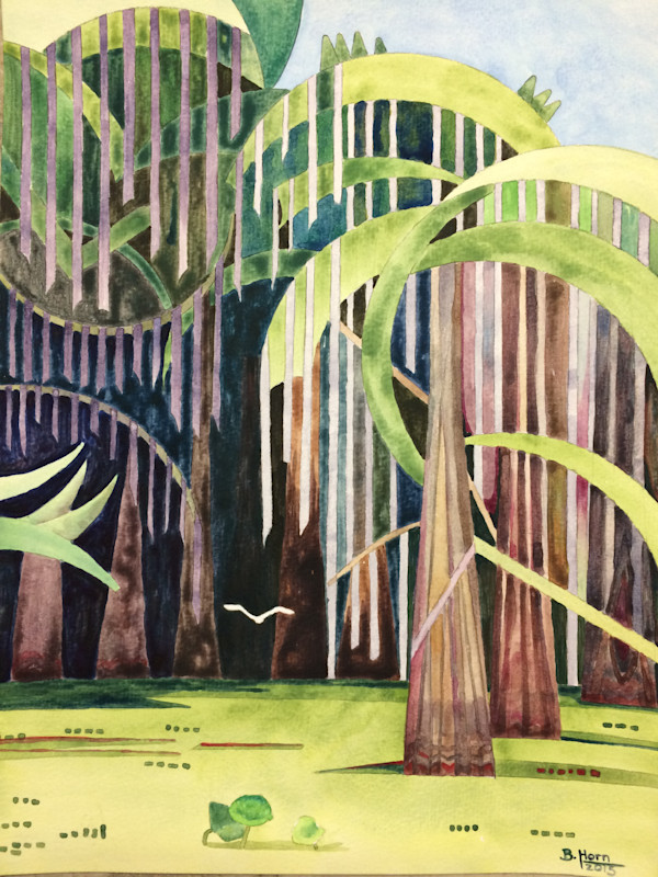 Egret, Caddo Lake No. 2 by Betsy Horn