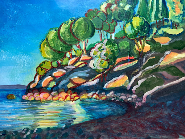 Smugglers Cove - blues by Betsy Horn