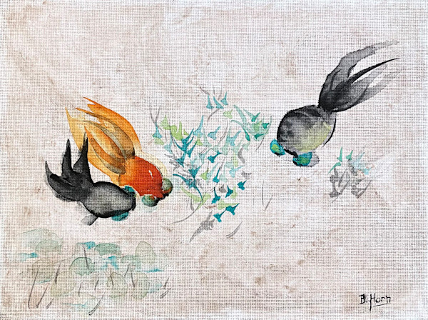 Three Goldfish by Betsy Horn