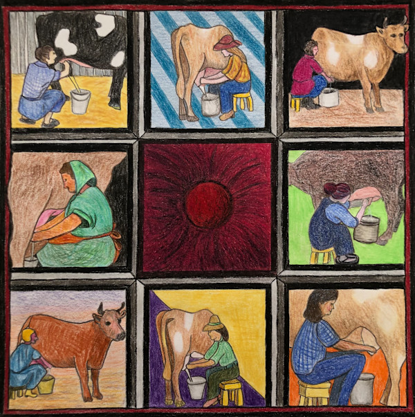 Eight Maids A-Milking by Betsy Horn