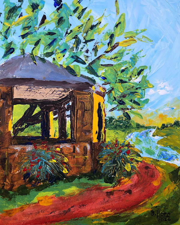 Trinity Park Shelter House at Dawn by Betsy Horn
