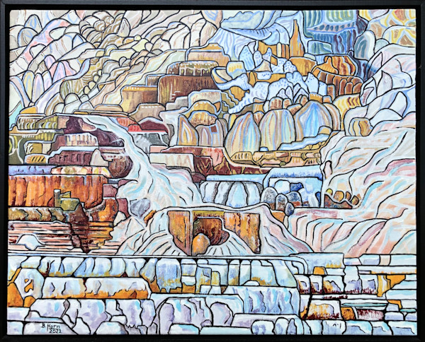 Mammoth Hot Springs, Yellowstone National Park by Betsy Horn