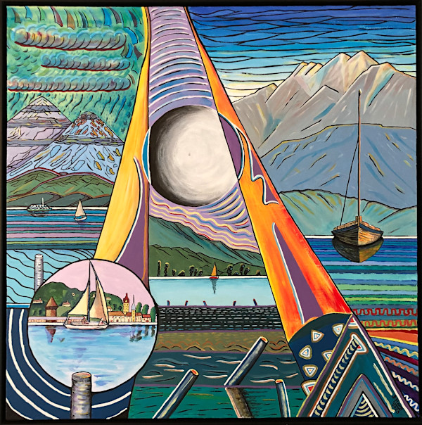 Composition Lake Lucerne by Betsy Horn