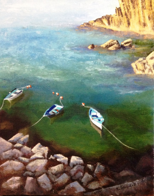 Fresh catch, Italy (11 x 14") by Carrie Lacey Boerio