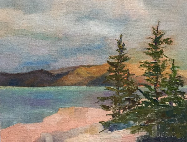 Maine Acadia, plein air (9x12" oil) by Carrie Lacey Boerio