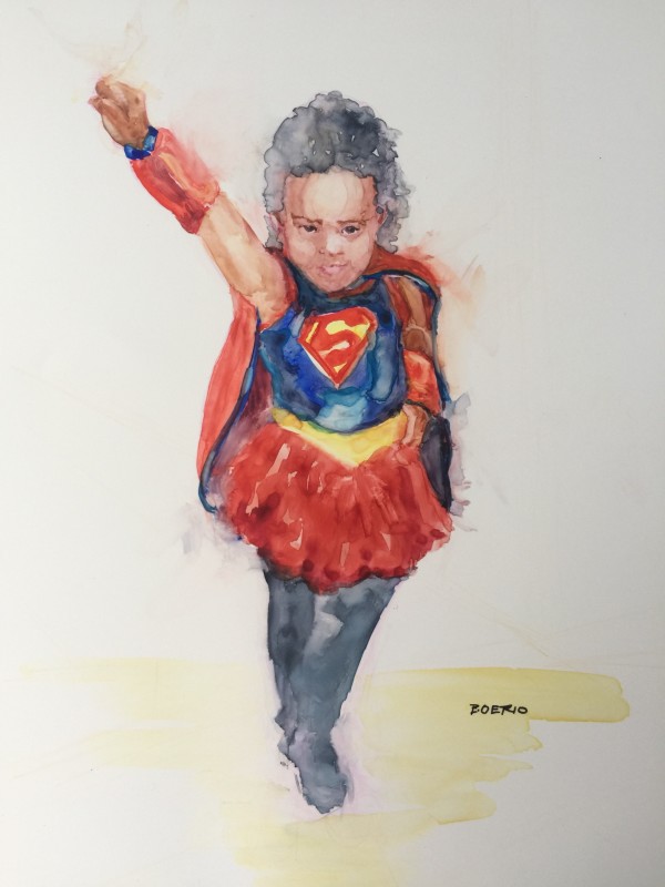 Believe (8x10" watercolor) by Carrie Lacey Boerio