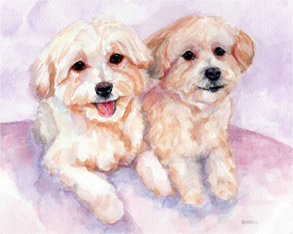 Bubba and Lily (8x10") by Carrie Lacey Boerio