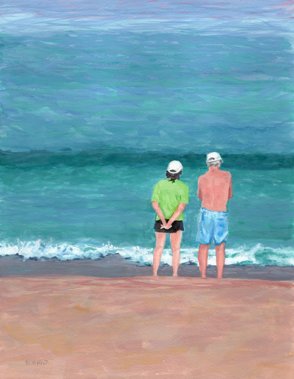 Anniversary Beach Couple (11x14")