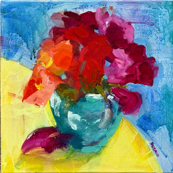 Loose Snapdragons by Carrie Lacey Boerio