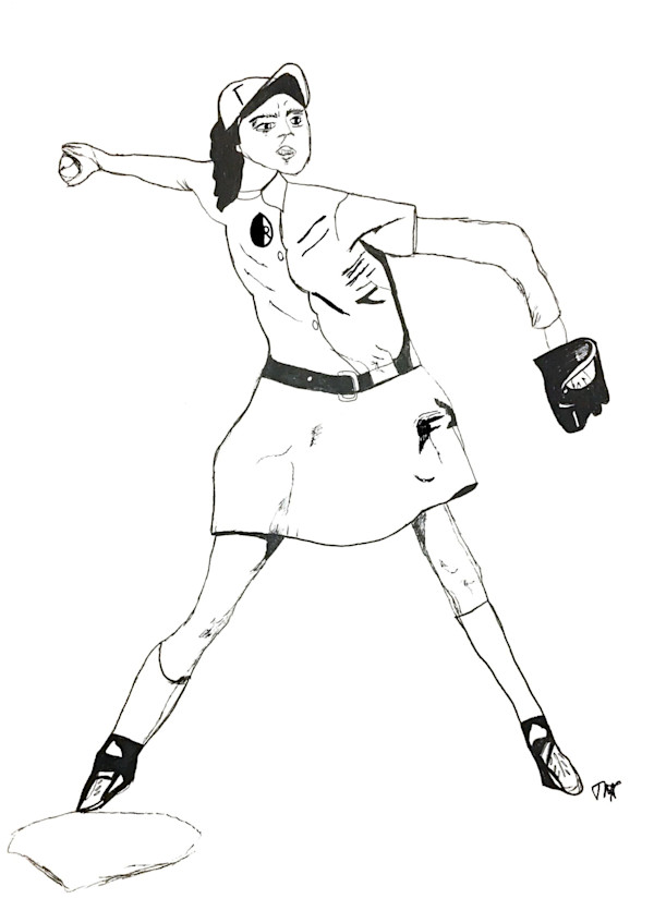 Baseball Woman by BFA Quicksand