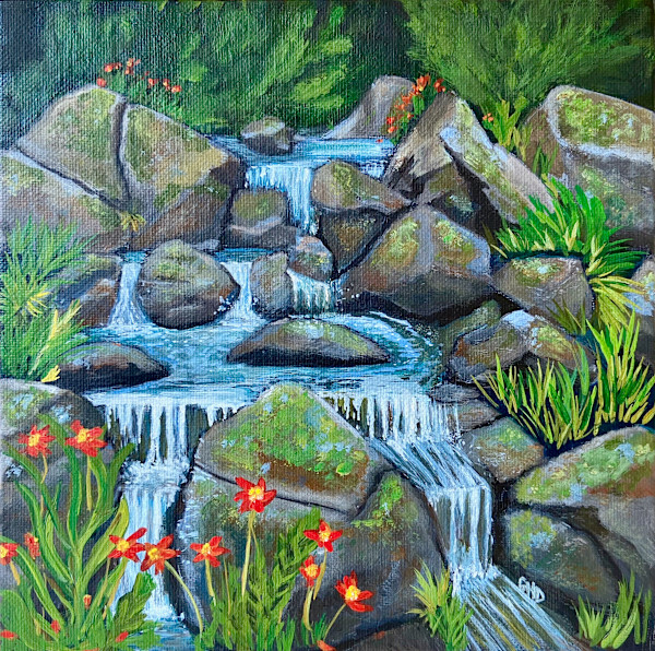 Waterfall I by Greta D'Amico