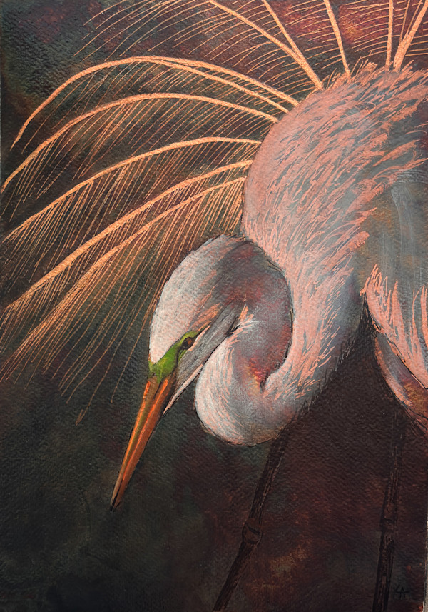 Snowy Egret No. 1 by Katheryn Anne Hande, Image 1.