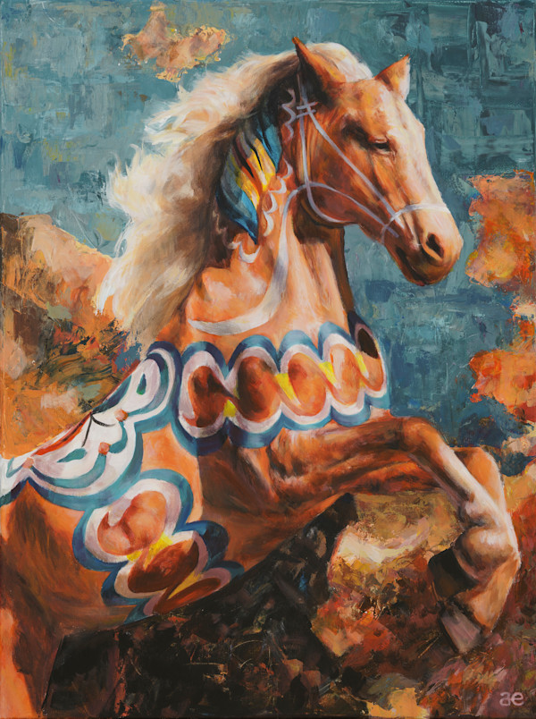 Prancing Horse (Orange) by Andreas Englund, Image 1.
