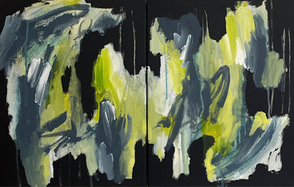 Here & Now (Diptych) by Laura