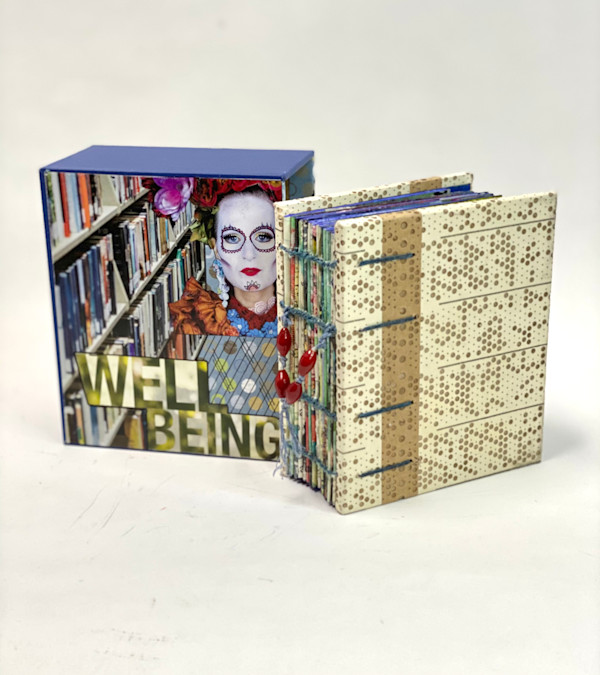 Collaged Book w/Slip Case by Janet Hickey, Image 1.