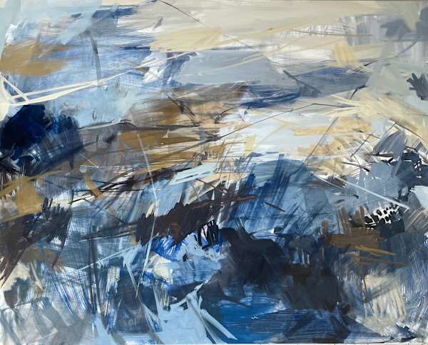 Winter Beach (Commission) by Gretchen Warsen