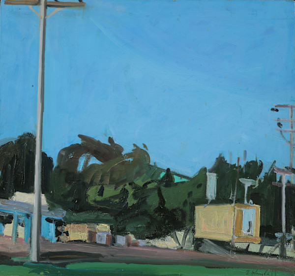 Trees, Trailer, Sky, Field Station by Betsy Kendall, Image 1.
