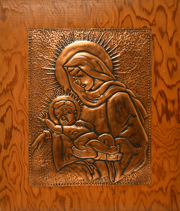 Copper Art Madonna