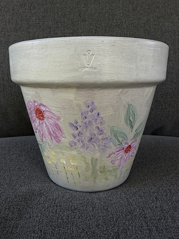 Spring Pot I 4" by Karin Faris Hills, Image 1.