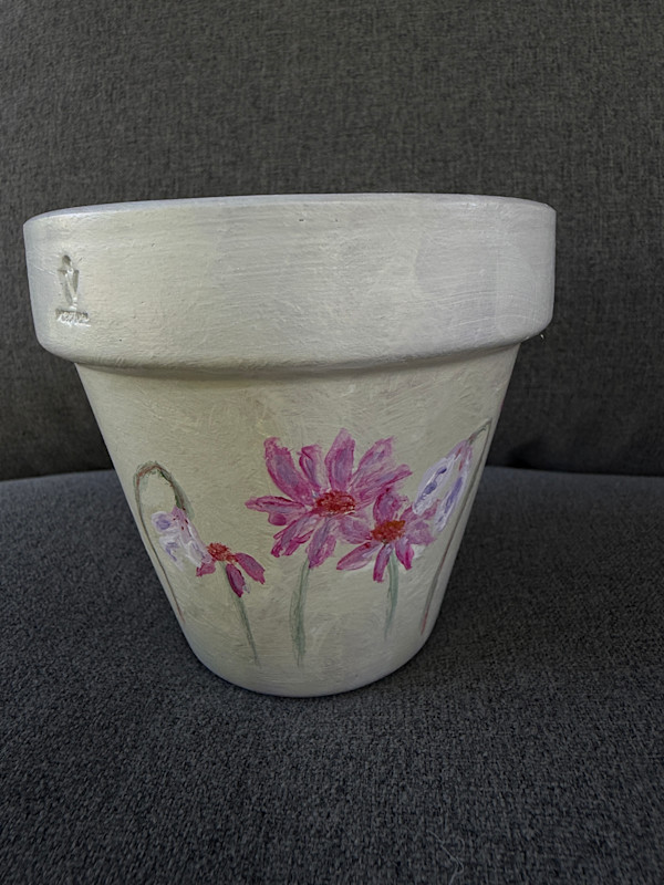 Spring Pot IV 4" by Karin Faris Hills, Image 1.