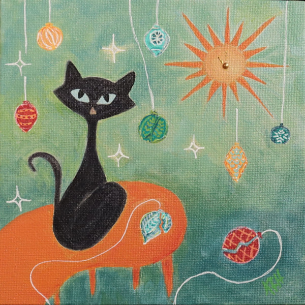 2026 Holiday Cat - Naughty Kitten by Karin Faris Hills, Image 1.