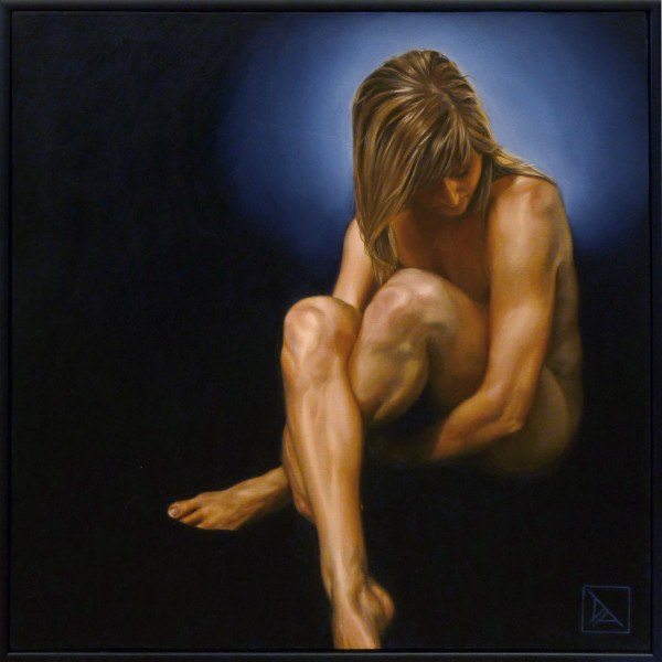 Nude Sitting #2 by Daevid Anderson