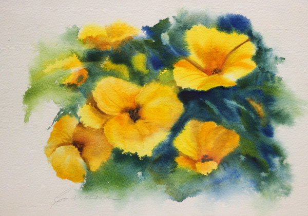 Yellow Poppies by unknown Caroline