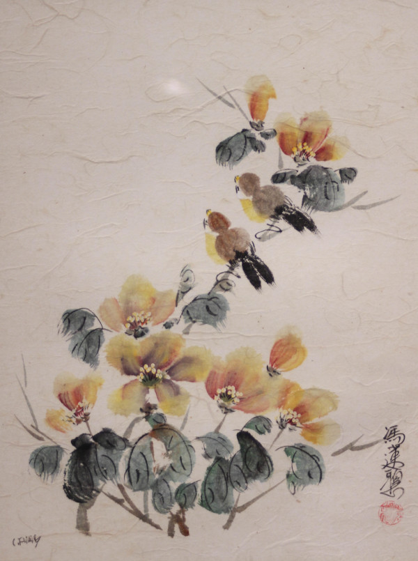 Birds Asian Floral by unknown unknown