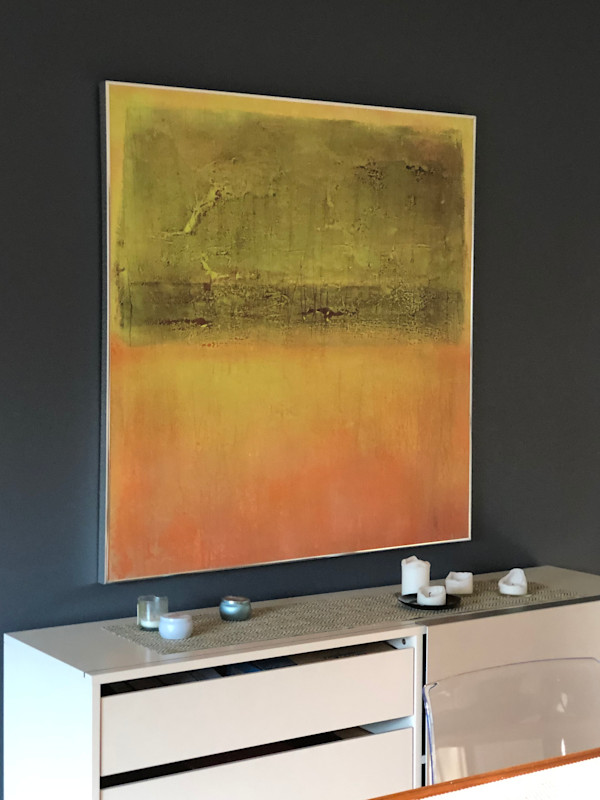 Orange field by Janet Heekin