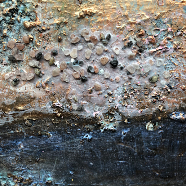 Pink moon shadow by Janet Heekin