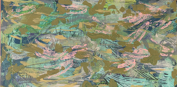 michellevanreenen_feathering_2022_acrylic_and_pastel_on_wood_430x270mm_R4850_framed_vfuuok_11 by Michelle van Reenen, Image 9.