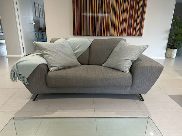 Natuzzi Italia grey couch by Natuzzi Italia, Image 1.