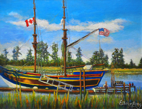 Tall Ship at Rest by Eileen Fong